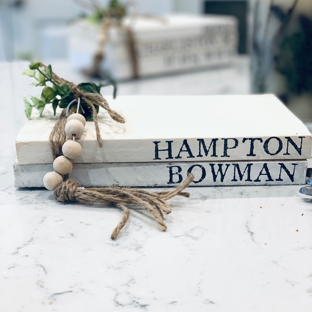 Custom farmhouse book stack - Picture 7 of 8